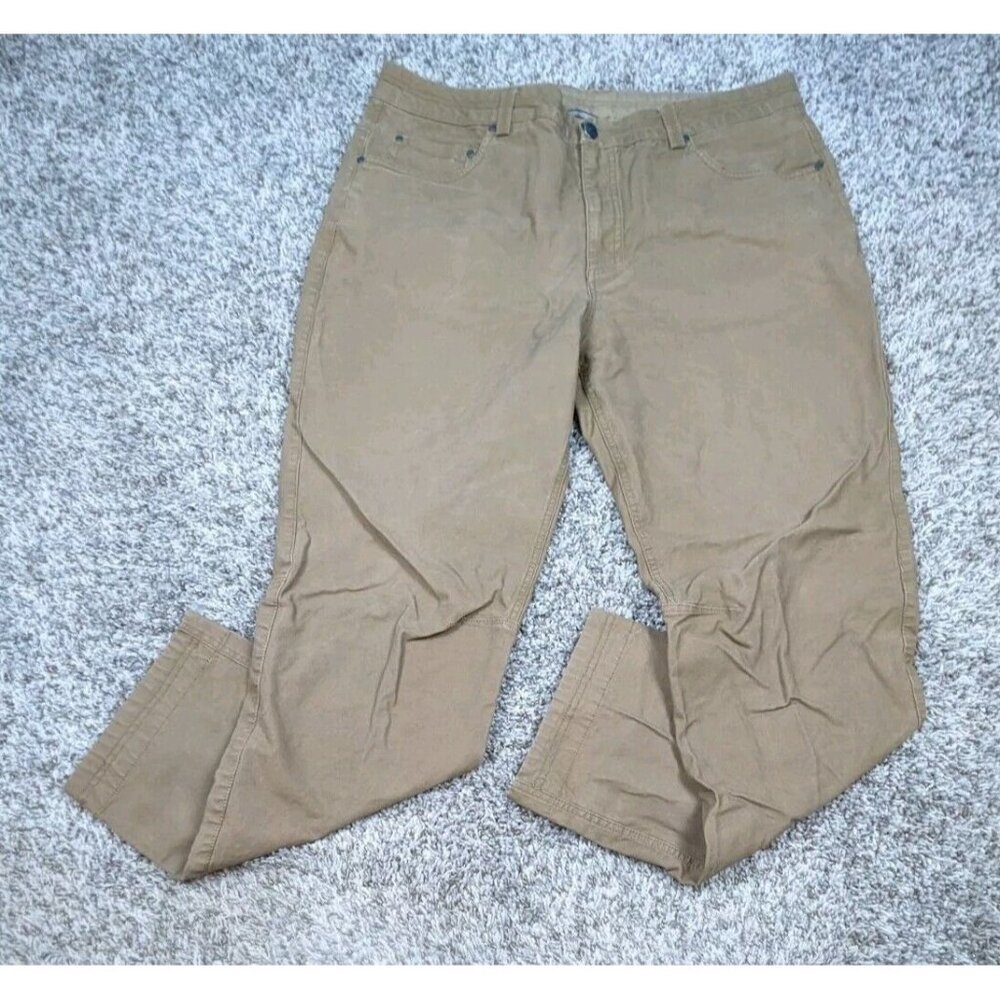 Rab Hueco Pants Mens 38 X 32 Brown Dark Tan Canvas Outdoor Hiking Stretch